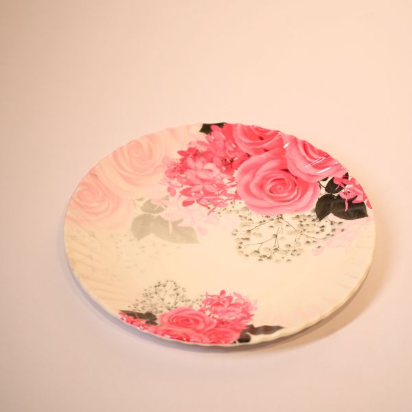 Melamine Floral Quarter plate set of 6