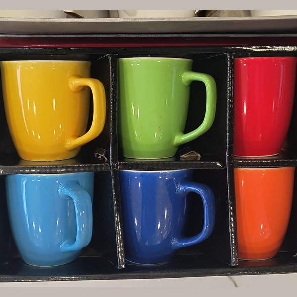 La Platina Multi Colour Ceramic Mug Set